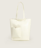 Load image into Gallery viewer, Pazar I Pazar Book Tote Latte I front view I white background