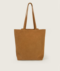 Pazar Book Tote Suede Camel