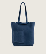 Load image into Gallery viewer, Pazar Book Tote Suede Denim