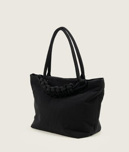 Pazar Tote M Charcoal black plant dyed nylon