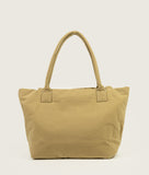 Load image into Gallery viewer, Pazar Tote M beige plant dyed nylon I back view I white background