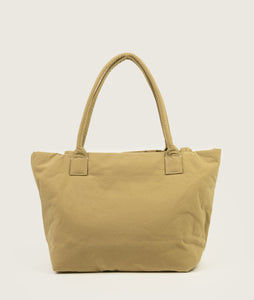 Pazar Tote M beige plant dyed nylon