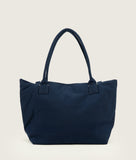 Load image into Gallery viewer, Pazar Tote M Navy plant dyed nylon I back view I white background