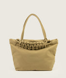 Load image into Gallery viewer, Pazar Tote M beige plant dyed nylon I front view I white background