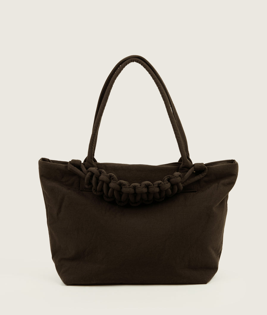 Pazar Tote M Brown plant dyed nylon