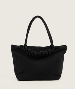 Pazar Tote M Charcoal black plant dyed nylon