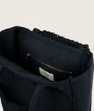 Load image into Gallery viewer, Pazar Book Tote Charcoal Black Plant Dyed Nylon