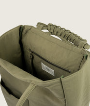 Load image into Gallery viewer, Pazar Book Tote Olive Plant Dyed Nylon