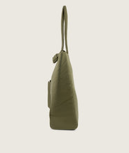 Load image into Gallery viewer, Pazar Book Tote Olive Plant Dyed Nylon
