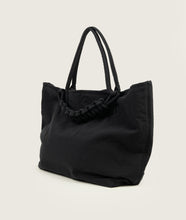 Load image into Gallery viewer, Pazar Tote XL Charcoal black plant dyed nylon