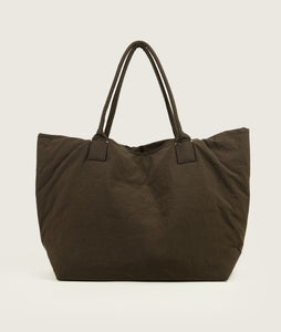 Pazar Tote XL brown plant dyed nylon