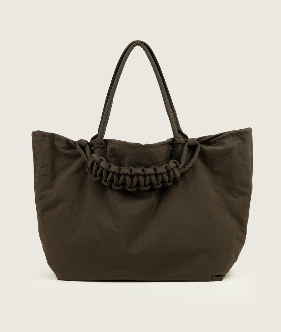 Pazar Tote XL brown plant dyed nylon