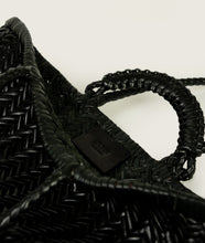 Load image into Gallery viewer, Pazar Tote Boat handwoven black SAGAN Vienna online shop EXCLUSIVE