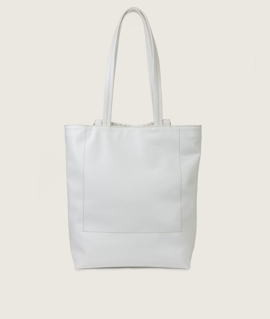 Pazar Book Tote white grape leather