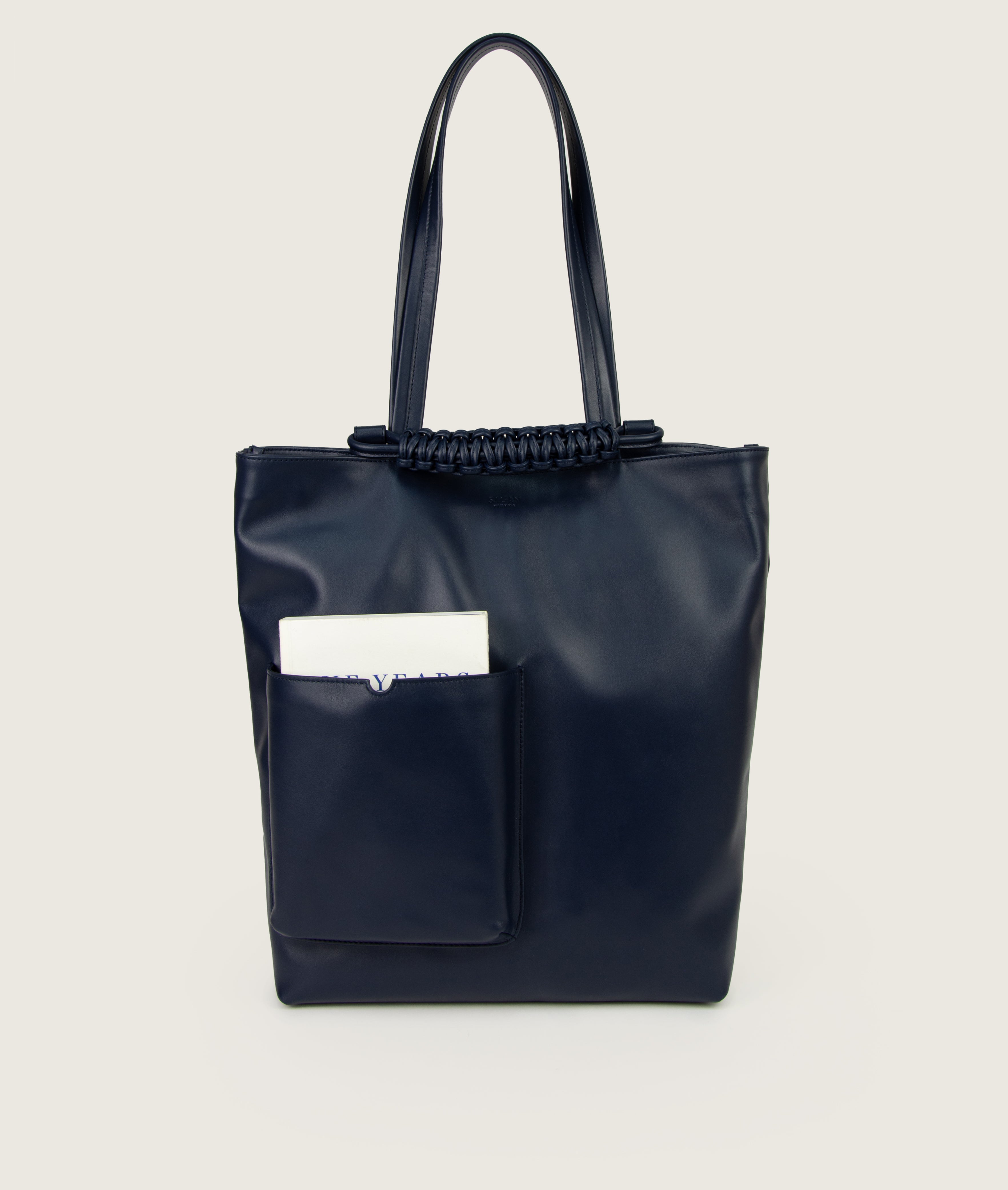 Pazar Book Tote Navy – sagan-vienna