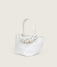 Load image into Gallery viewer, Pazar Tote Chisai Grape leather white
