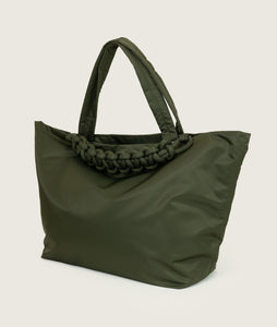 Pazar Tote XL Olive green recycled nylon