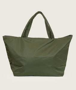 Pazar Tote XL Olive green recycled nylon