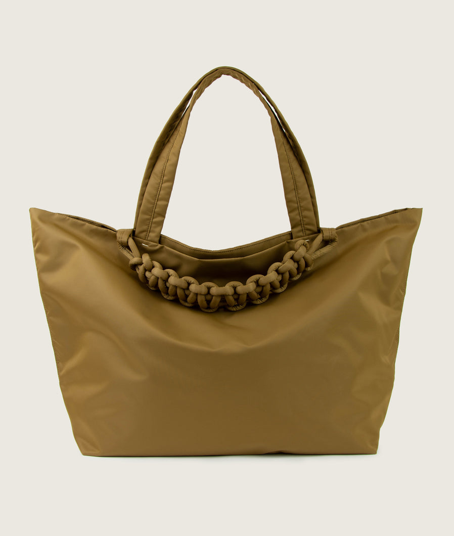 Pazar Tote XL Coyote brown recycled nylon