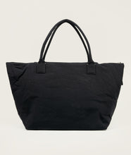 Load image into Gallery viewer, Nylon I Pazar Tote XL I charcoal black plant dyed japanese nylon I back view I white background