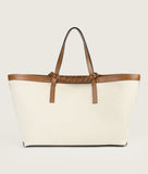Load image into Gallery viewer, Reins Tote Bag Canvas XL Caramello/Ivory