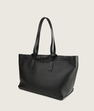 Load image into Gallery viewer, Reins Tote Bag M Black Calf Leather