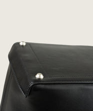 Load image into Gallery viewer, Reins Tote Bag M Black Calf Leather