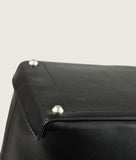 Load image into Gallery viewer, Reins Tote Bag M Black Calf Leather