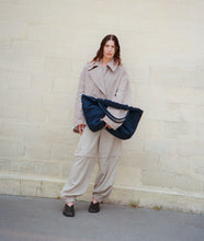Load image into Gallery viewer, Pazar Tote XL Navy plant dyed nylon