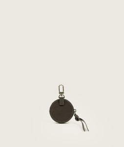 Accessories I Round coin case I truffle I back view I white background