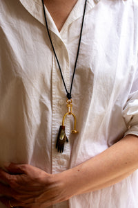 Carl Auböck x SAGAN Vienna keychain hand necklace