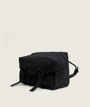 Load image into Gallery viewer, Messenger bag M black plant dyed nylon