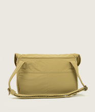 Load image into Gallery viewer, Nylon I Messenger bag M Beige plant dyed nylon I beige I back view I white background