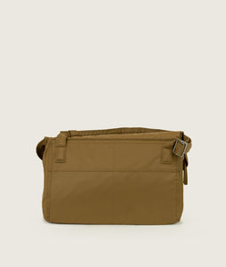 Messenger bag M coyote brown recycled nylon