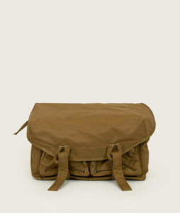 Messenger bag M coyote brown recycled nylon