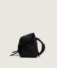 Load image into Gallery viewer, Messenger bag M black plant dyed nylon