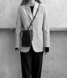 Load image into Gallery viewer, Bourse Bag Black Soft Leather