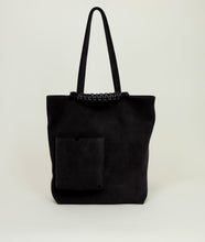 Load image into Gallery viewer, Pazar Book Tote Velvet black