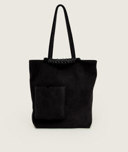 Load image into Gallery viewer, Pazar Book Tote Velvet black