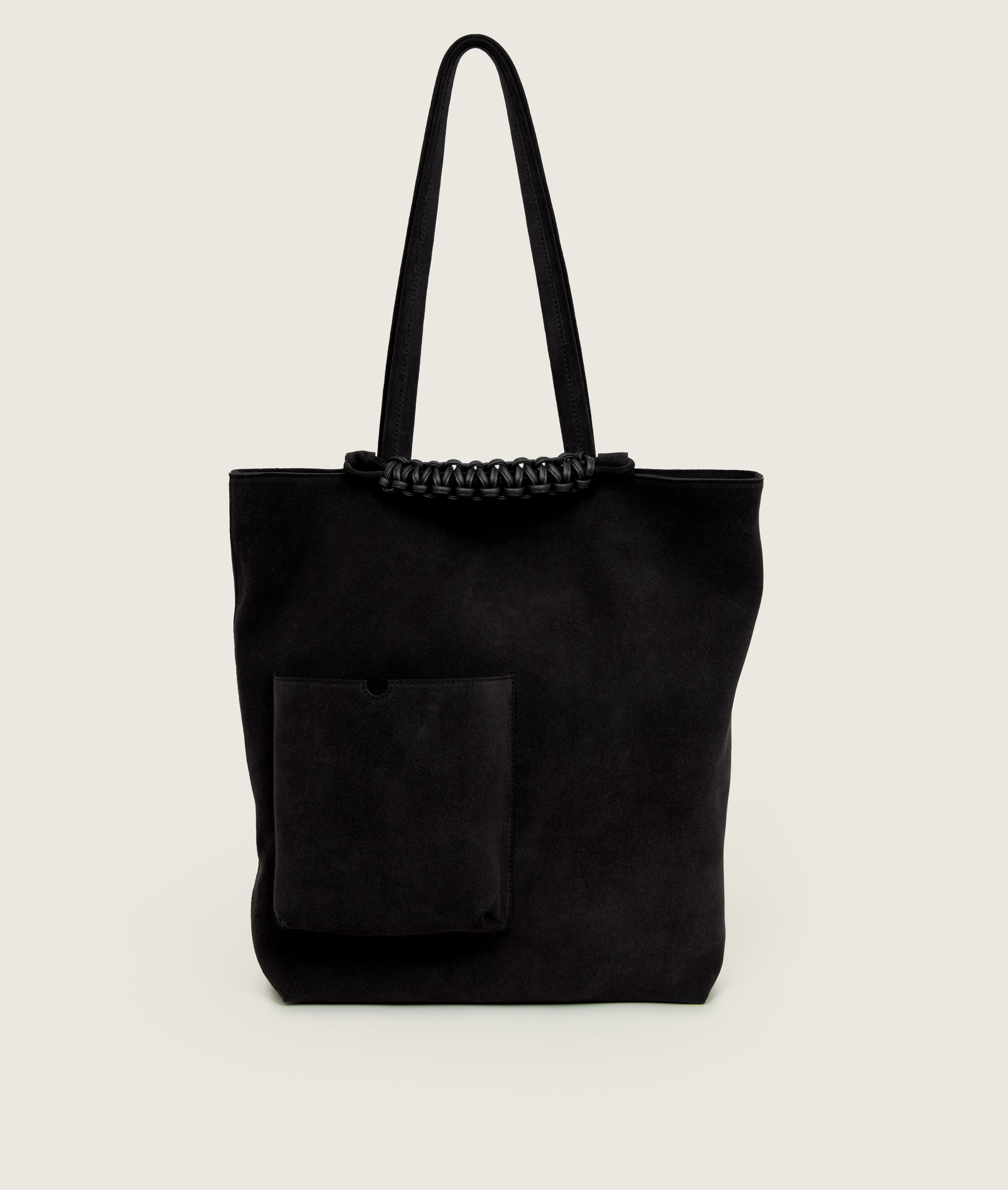 Pazar Book Tote Velvet black – sagan-vienna