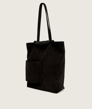 Load image into Gallery viewer, Pazar Book Tote Velvet black