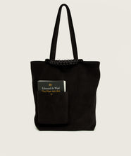 Load image into Gallery viewer, Pazar Book Tote Velvet black