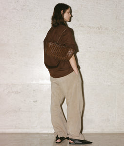 Pazar Tote Boat Handwoven Brown