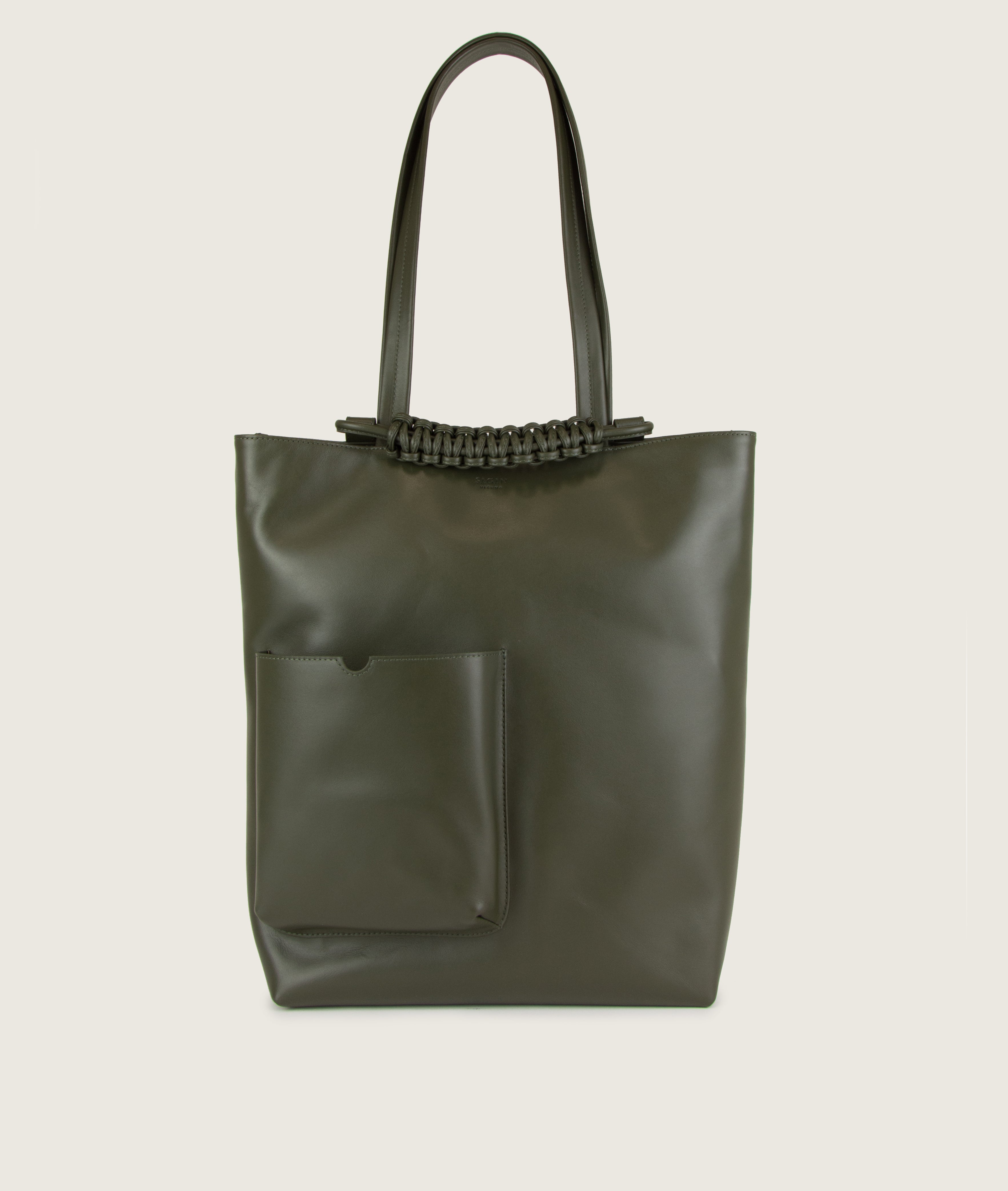 Pazar Book Tote Olive Green