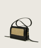 Load image into Gallery viewer, Vienna Crossbody M Black GRAPE LEATHER
