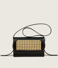 Load image into Gallery viewer, Vienna Crossbody M Black GRAPE LEATHER