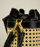 Load image into Gallery viewer, Vienna Bucket S Black GRAPE LEATHER