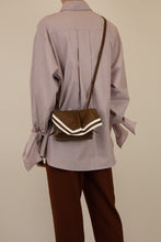 Load image into Gallery viewer, Scarf crossbody S green-white