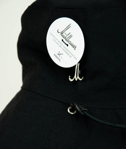 MÜHLBAUER X SAGAN Vienna Fisherman Hat Soft brim, color Washed Black nylon, size 60