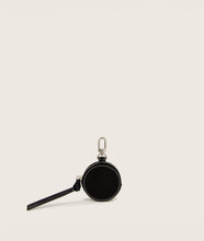 Load image into Gallery viewer, Front view of round coin keychain wallet made from vegan grape leather. Sustainable and innovative material.